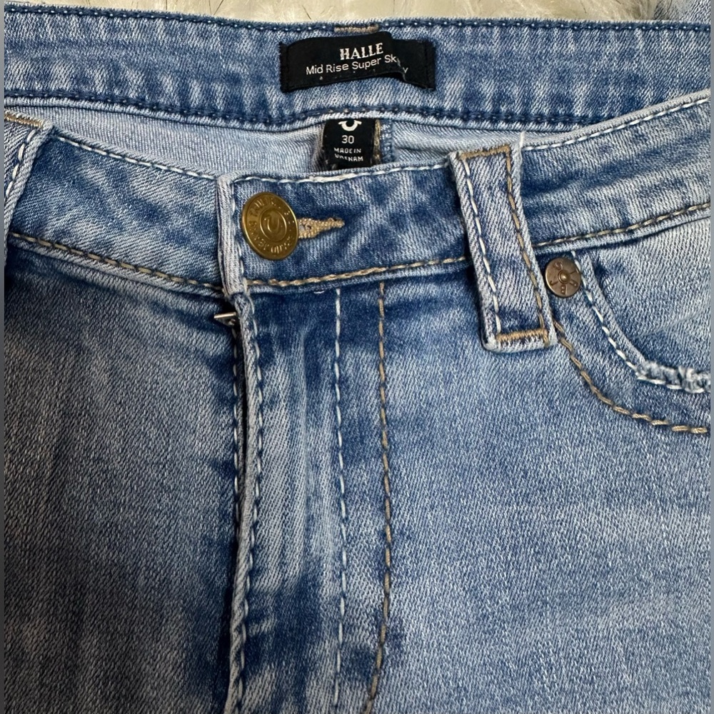 True Religion Blue Skinny Jeans Classic Indigo